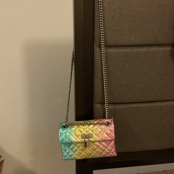 Kurt Geiger Rainbow Quilted Shoulder Bag - Picture 4 of 9